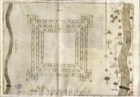 Plano de 1722 del presidio de San Antonio de Béjar, con sus cuatro baluartes